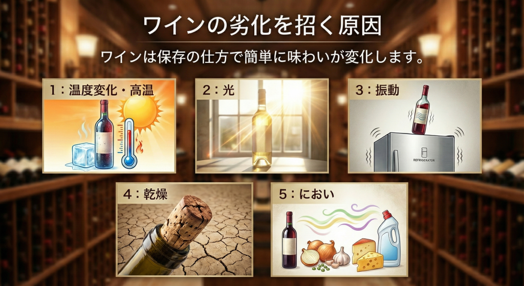 ワイン保存方法の正解。冷蔵庫はNG？メーカー直伝の劣化防止術 ...