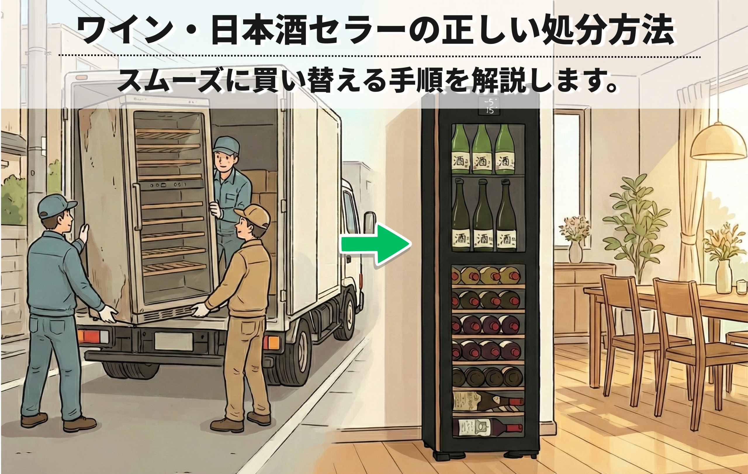 ワインセラー・日本酒セラーの正しい処分方法－スムーズに買い替える 